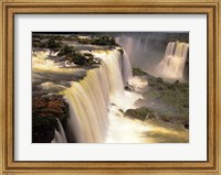 Framed Towering Igwacu Falls Thunders, Brazil