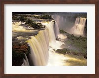 Framed Towering Igwacu Falls Thunders, Brazil
