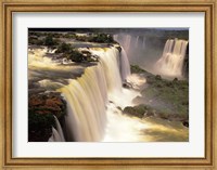 Framed Towering Igwacu Falls Thunders, Brazil