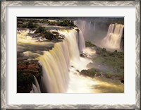 Framed Towering Igwacu Falls Thunders, Brazil