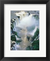 Framed Igwacu Falls Thunders, Brazil