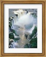 Framed Igwacu Falls Thunders, Brazil