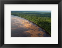 Framed Essequibo River, between the Orinoco and Amazon, Iwokrama Reserve, Guyana