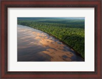 Framed Essequibo River, between the Orinoco and Amazon, Iwokrama Reserve, Guyana