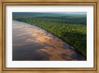 Framed Essequibo River, between the Orinoco and Amazon, Iwokrama Reserve, Guyana