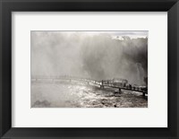 Framed Lookout Engulfed in Mist, Iguassu Falls, Brazil