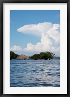 Framed Beach at height of the wet season, Alter Do Chao, Amazon, Brazil