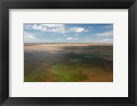 Framed Brazil, Amazon River, Algae bloom