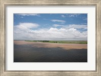 Framed Brazil, Amazon River Meeting of the waters