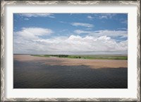 Framed Brazil, Amazon River Meeting of the waters