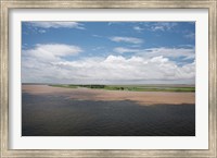 Framed Brazil, Amazon River Meeting of the waters