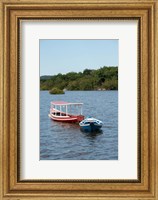 Framed Fishing boats, Amazon, Brazil