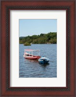 Framed Fishing boats, Amazon, Brazil