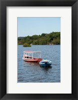 Framed Fishing boats, Amazon, Brazil