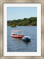 Framed Fishing boats, Amazon, Brazil