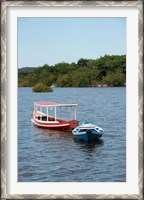 Framed Fishing boats, Amazon, Brazil