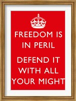 Framed Freedom is in Peril
