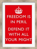 Framed Freedom is in Peril