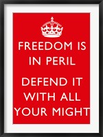 Framed Freedom is in Peril