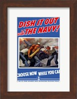 Framed Dish it Out with the Navy!