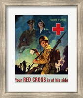 Framed Red Cross War Fund