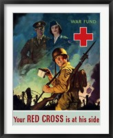 Framed Red Cross War Fund