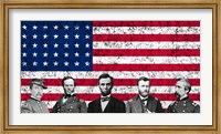Framed Top Union Generals of the American Civil War
