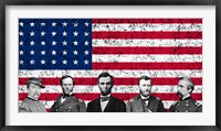 Framed Top Union Generals of the American Civil War