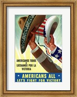Framed American's All - Let's Fight for Victory