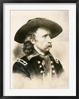 Framed General George Armstrong Custer