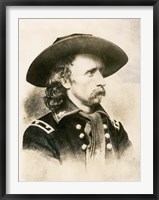 Framed General George Armstrong Custer