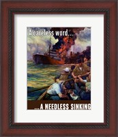 Framed Careless Word, A Needless Sinking