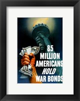 Framed Hold War Bonds