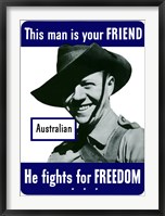 Framed This Man is Your Friend - Australian
