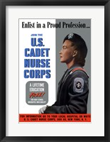 Framed US Cadet Nurse Corps - A Lifetime Education Free