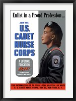 Framed US Cadet Nurse Corps - A Lifetime Education Free