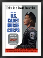 Framed US Cadet Nurse Corps - A Lifetime Education Free