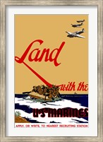 Framed Land with the U.S.  Marines