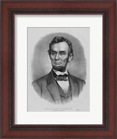 Framed Vintage Abraham Lincoln (black & white)
