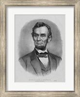Framed Vintage Abraham Lincoln (black & white)