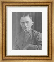 Framed Potrait of Harry S Truman in uniform