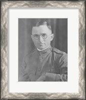 Framed Potrait of Harry S Truman in uniform