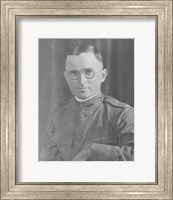 Framed Potrait of Harry S Truman in uniform