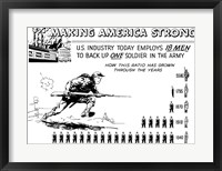 Framed Making America Strong - 18 Men to Back One Soldier