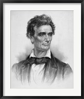 Framed Digitally Restored Vintage Print of a Young Abraham Lincoln