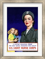 Framed U.S. Cadet Nurse Corps