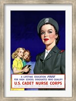Framed U.S. Cadet Nurse Corps