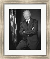 Framed Portrait of President Dwight D Eisenhower