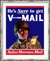 Framed V-Mail, Safest Overseas Mail