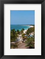 Framed Trinidad, Cuba, beach from the Hotel Ancon